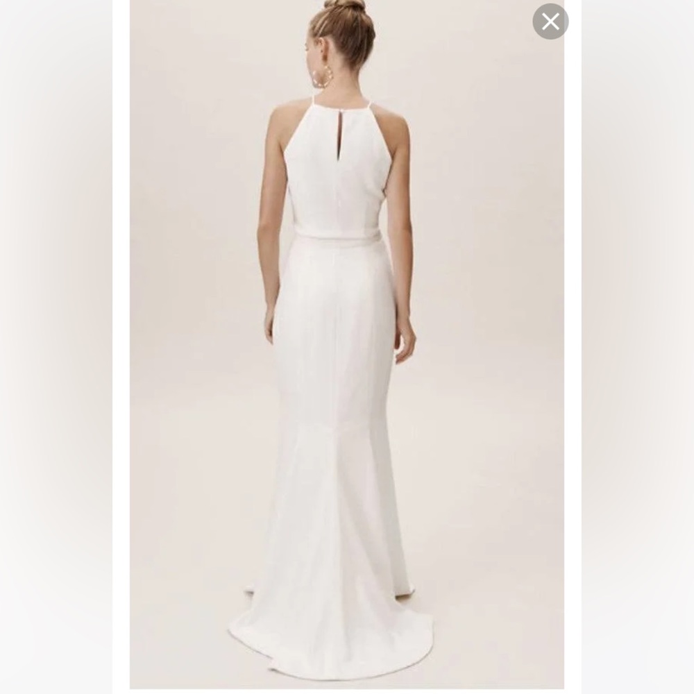 Wedding separates. Bhldn Amy Kuschel. Size 2. Fitted top + mermaid skirt. - Picture 4 of 4